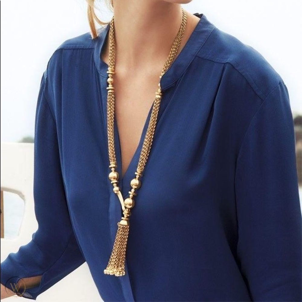 Stella & Dot Bianca Tassel Necklace